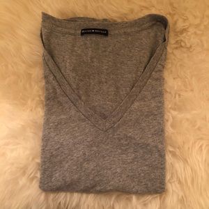 Grey V-Neck Tee